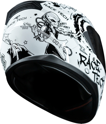 Capacete Race Tech Sector Sky Music Lançamento