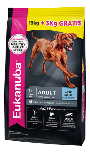 Eukanuba Adulto Raza Grande 15 Kg + 3 Kg