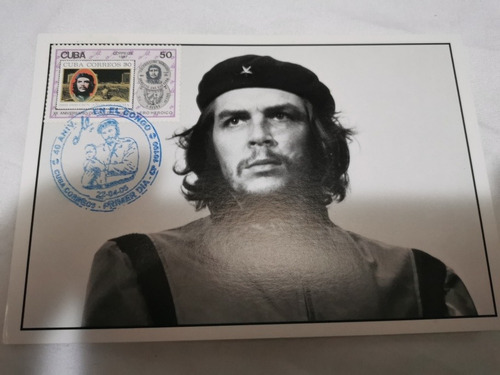 Postal Con Timbre Sellado Del Che Guevara Foto Korda