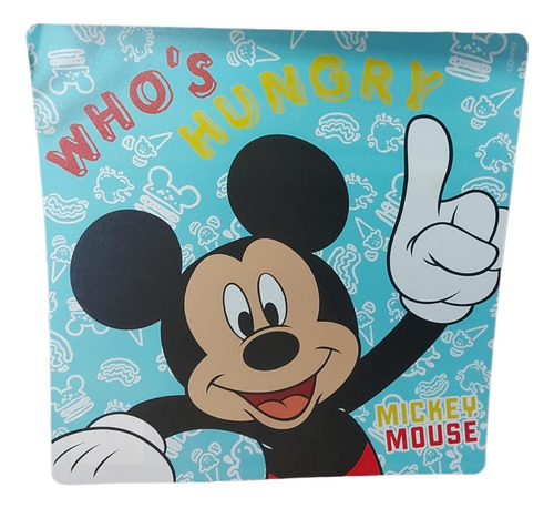 Individual Plastico 30x30 Cm Impermeable Infantil Mickey