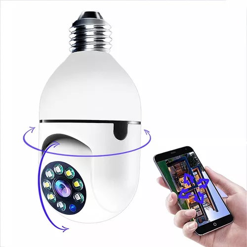 comprar Camara Seguridad Lampara Espia Wifi 5g Panorámica 1080 Audio