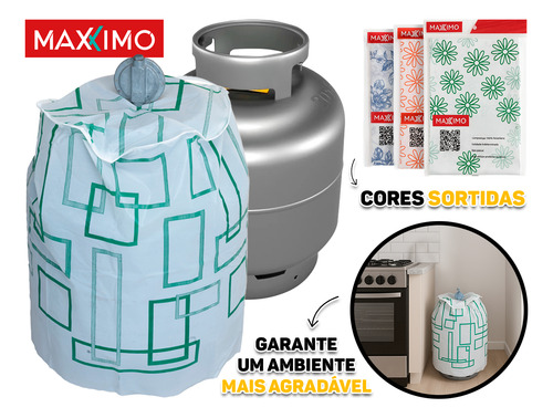 Capa Protetora Para Botijão De Gás Impermeável 13kg Maxximo