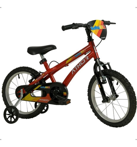 Bike Infantil Aro 16 Athor Baby Boy Masculina 3 4 5 6 Anos Cor Vermelho