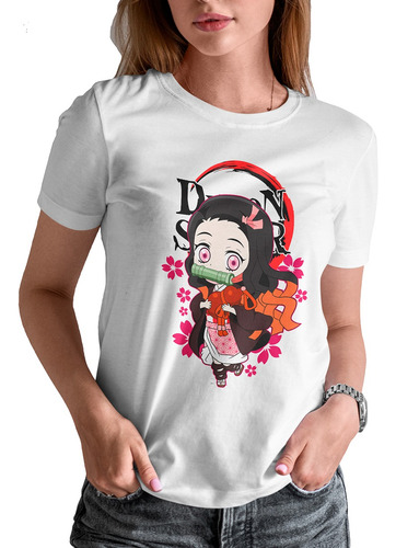 Blusa / Playera Demon Slayer Nezuko Anime Para Mujer #136