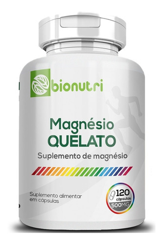 Magnésio Quelato 120 Cápsulas 130mg Bionutri