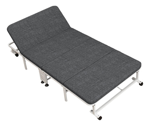 Cama Plegable Con Colchón, Cama Auxiliar, 190x28x100cm