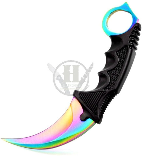 Cuchillo Tactico Tornasolado Kerambit Cs Counter Strike Fund