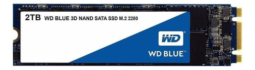 Disco sólido SSD interno Western Digital  WDS200T2B0B 2TB azul