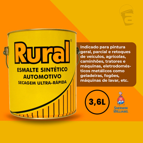 Tinta Esmalte Sintético Automotivo Preto Brilhante 3,6l