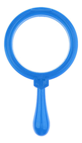 Lupa De Mano Lente De Con Soporte 4x Para Aprendizaje Azul