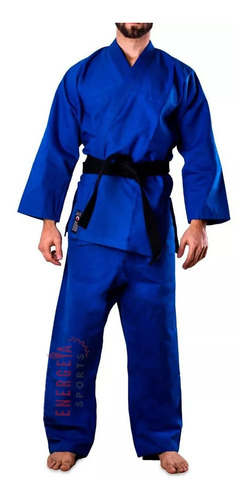 Judo Pesado Shiai Azul Tramado Traje Judogi 4 A 8 Uniforme 