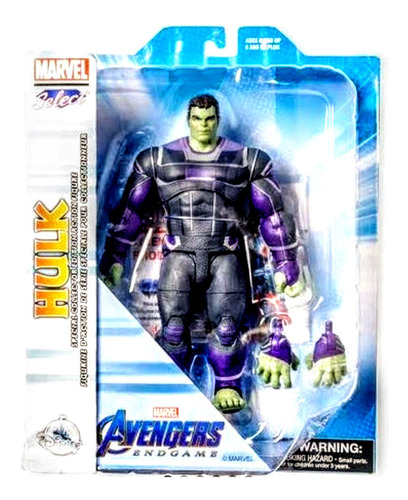 Muñeco Hulk Marvel Select Avengers Endgame Original