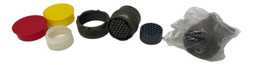 Itt Cannon Ms3106f28-21s Connector W/contact & Ms3106e28 Ccg