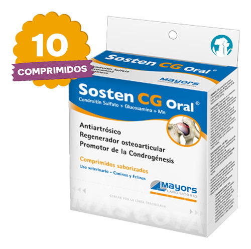 Sosten Cg Condroitín Sulfato Glucosamina Blister 10 Comp