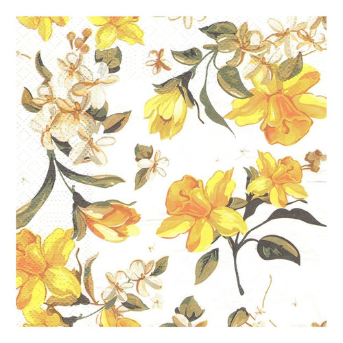 Imagen 4 de 7 de Servilletas Decoupage Laura Craft Set Mariposa Floral 1