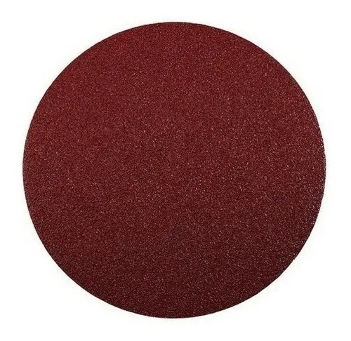 Disco De Lija Con Velcro Grano 120 Ø125 Mm / Rojo Oscuro Kwb