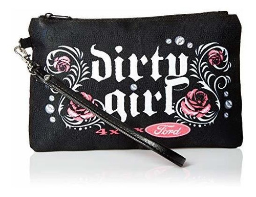 Dirty Chica 4 X 4 X Ford Color Blanco Y Negro Rosa Floral Lo