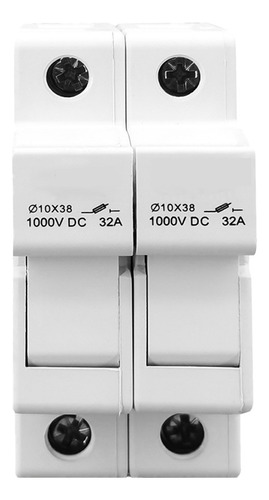 Portafusible Para Solar 2 Polos 1000v Corriente Continua
