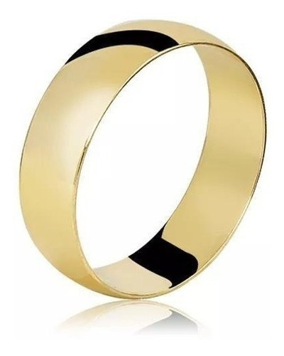 Par Alianças Abaulada 6mm Com 7,5gr Ouro 18k Com Brilhante