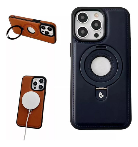 Sa De Funda De Cuero Invisible Para iPhone Funda Cuero Magnética