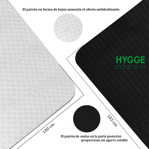 Imagen 3 de 10 de Mat Yoga Súper Ancha Xxl Colchoneta Bicolor Tpe 6mm + Funda