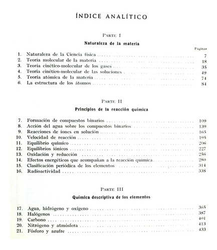 Introducción A La Química Universidades H Ritter /cn Reverté (Usado)