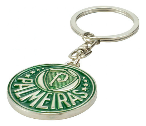 Chaveiro De Metal Brasão Palmeiras Verde Verdão