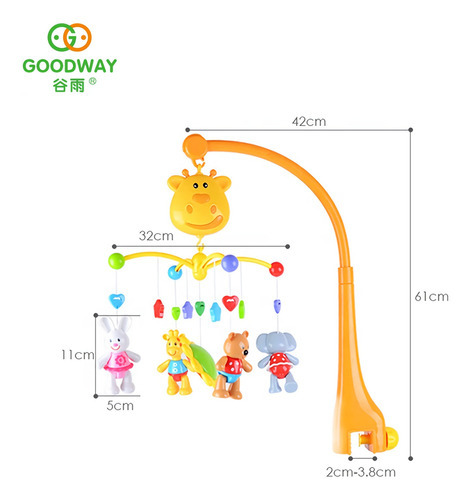 Movil Para Bebes Cuna Practicuna Musical Goodway Colores