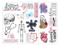 Comprar Stickers Calcos Vinilo Adhesivos Impermeable Medicina 