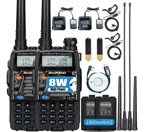 Radio De Radioaficionados Baofeng Uv-5r 8w Actualización De 