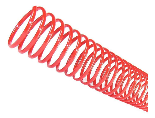 Espiral Para Encadernação Vermelho 50mm Para 450 Folhas 12un