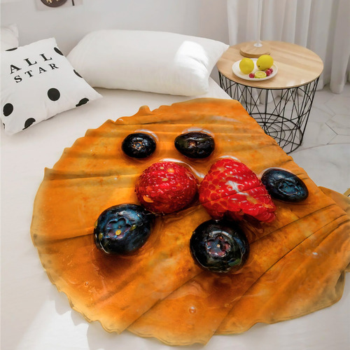 Cobija Frazada Manta Polar Hot Cake 150 X 150 Cm Color Fresa