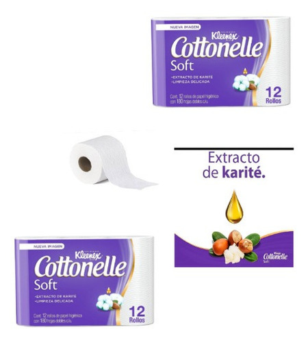 Papel Higiénico Kleneex Cotonelle  / Pack 2 Paquetes