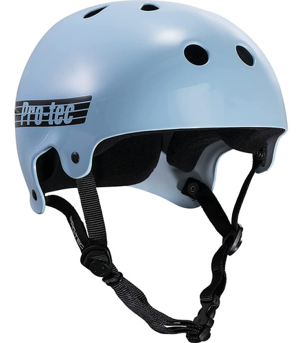 Pro-tec Casco Con Certificate De La Old School - Azul Claro