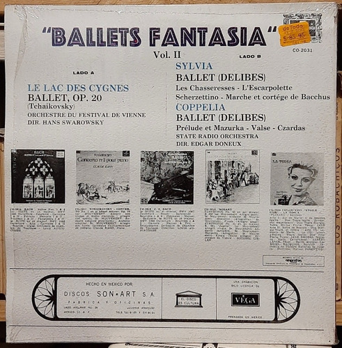 Disco Kp Ballets Fantasía Vol. I I Le Lac Des Cygnes #5549 (Usado)