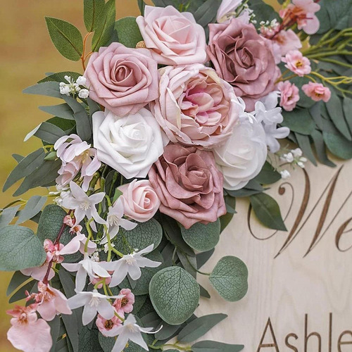 2 Piezas De Flores Para Arco De Boda, Decoración De Fondo