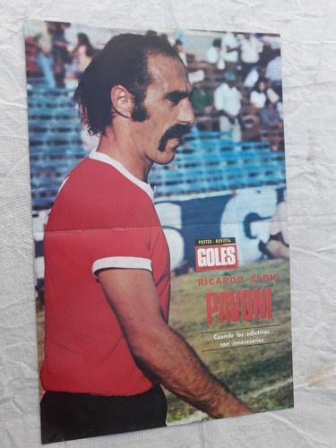 Poster Revista Goles - Ricardo Pavoni - Nicolau - Huracan
