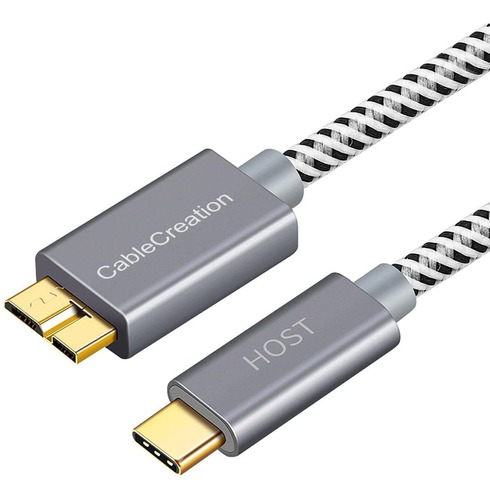 Cable Usb C A Micro-b 3.0 Para Disco Duro Interno | 0.3 Mt