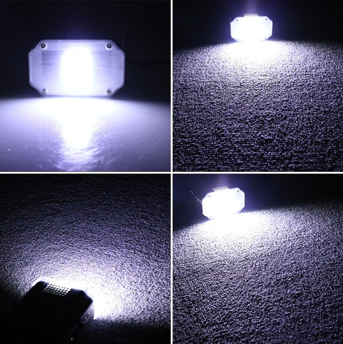 Imagen 7 de 10 de Luz Dj Efectos Flash Led Blanco 10w Audioritmico Strobo