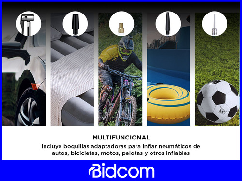 Compresor De Aire Gadnic Conexión 12v Panel Digital Luz Led