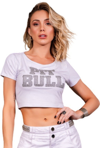 Blusa Cropped Pitbull Jeans Pit Bull 39234 Pit Bull