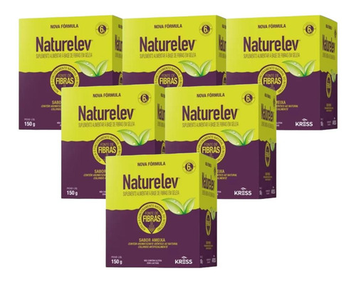 Naturelev Geleia De Ameixa E Tamarindo 6 Caixas De 150g Cada