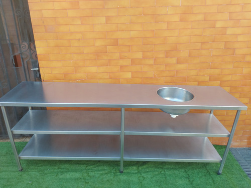 Mesa Industrial Inox Pia 304 (Usado)