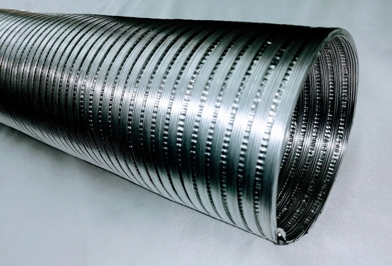 Tubo Flexible De Aluminio - 2.6 M, 250 Mm De Diámetro, Resistente Al Calor