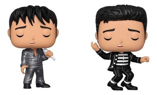 Figuras Funko Pop Combo Rocks! : Elvis Presley #188 & #186