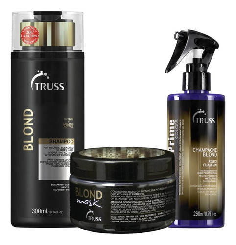 Kit Truss | Blond | Shampoo, Masc Y Deluxe Prime Champagne