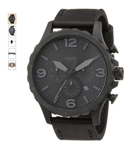 Reloj Hombre Fossil Nate Jr1354 Acero Inoxidable - Cuero