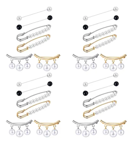 24 Piezas De Suéter Con Clips Para Chales, Vestidos De Perla