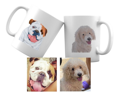 Mug Con Ilustración Personalizada De Tu Mascota