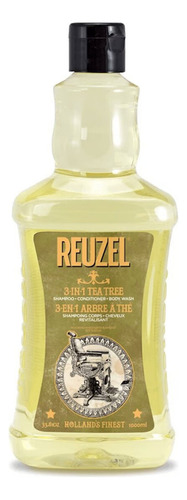 Reuzel Shampoo 3 En 1 Body Face Hair Tea Tree 1 Litro